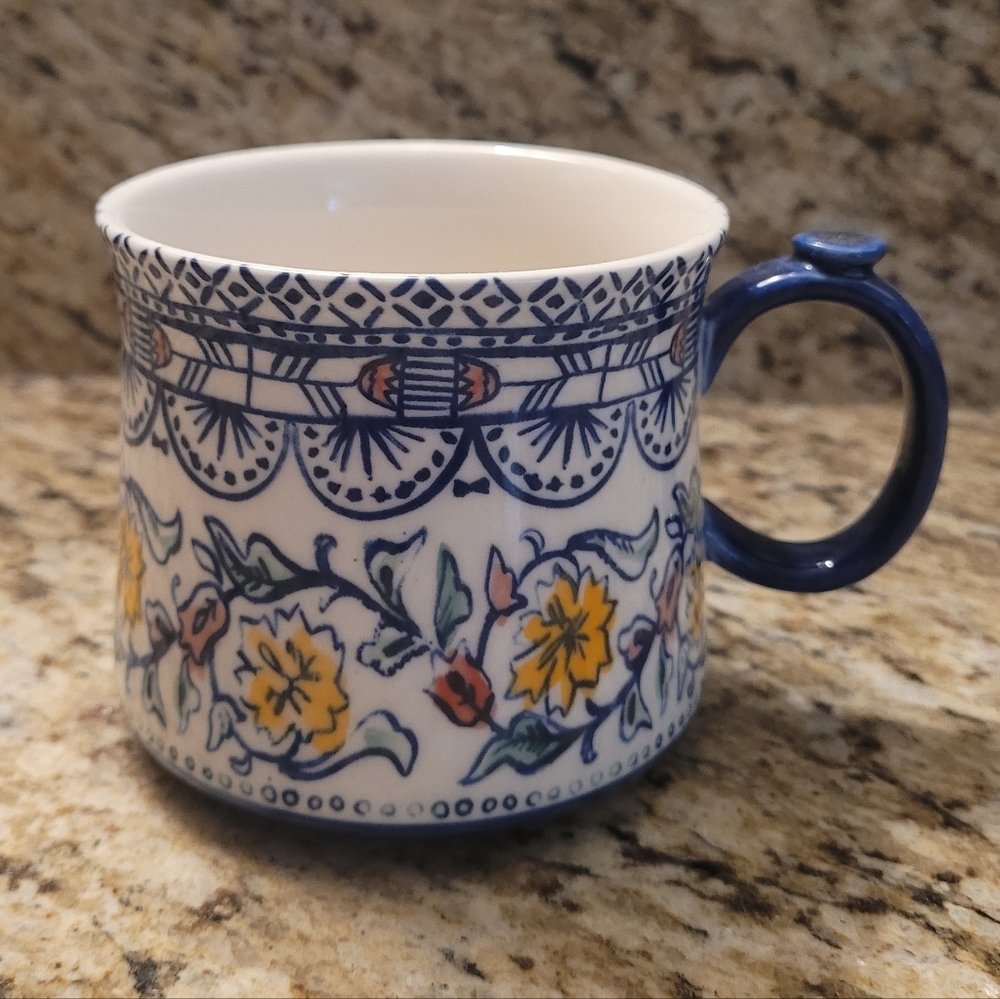 Anthropologie Floral Mug